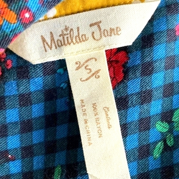 Matilda Jane S "Fa La La " dress has belt floral green - Picture 9 of 15